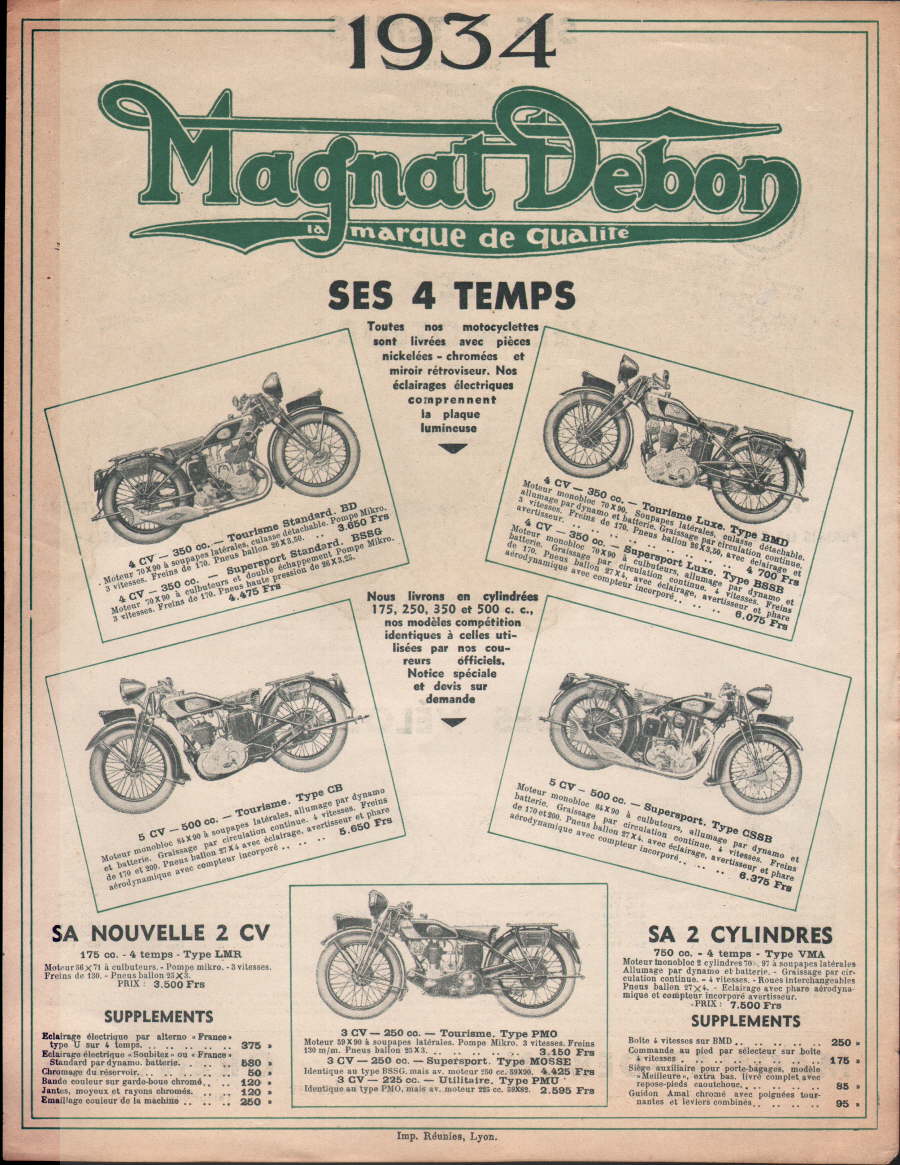 Magnat - Debon 1934